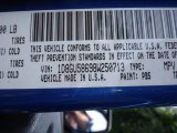 2008 Nitro Color Code for Electric Blue Pearl - Color Code: PB5
