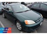 2001 Clover Green Honda Civic EX Coupe #50828031