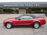 2009 Dark Candy Apple Red Ford Mustang V6 Convertible #50828082