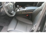 2012 BMW 7 Series 750i Sedan Black Interior