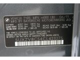 2012 BMW X5 xDrive50i Info Tag