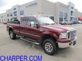 2007 Dark Toreador Red Metallic Ford F250 Super Duty XLT SuperCab 4x4 #50870311