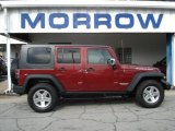 2008 Red Rock Crystal Pearl Jeep Wrangler Unlimited Rubicon 4x4 #50870455