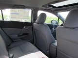 2012 Honda Civic EX-L Sedan Gray Interior