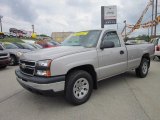 2006 Silver Birch Metallic Chevrolet Silverado 1500 Work Truck Regular Cab 4x4 #50912229