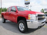 2011 Victory Red Chevrolet Silverado 2500HD LT Extended Cab 4x4 #50912296