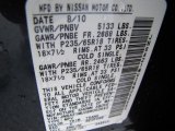 2011 Murano Color Code for Graphite Blue - Color Code: RAQ