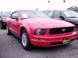 2007 Torch Red Ford Mustang V6 Deluxe Convertible #50965308