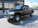 2008 Brilliant Black Crystal Pearl Dodge Ram 2500 Big Horn Quad Cab 4x4 #50965428