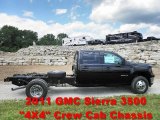 2011 Onyx Black GMC Sierra 3500HD SLE Crew Cab 4x4 Chassis #50989002