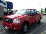 2008 Bright Red Ford F150 STX SuperCab 4x4 #50998867