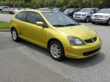 2002 Yellow Pearl Metallic Honda Civic Si Hatchback #50998433