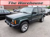2000 Forest Green Pearl Jeep Cherokee Sport 4x4 #50997991