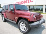 2007 Red Rock Crystal Pearl Jeep Wrangler Unlimited Sahara #50998319