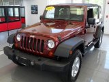 2007 Red Rock Crystal Pearl Jeep Wrangler Unlimited X 4x4 #50998778