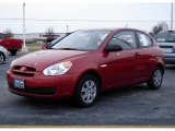 Wine Red Hyundai Accent in 2008