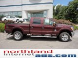 Royal Red Metallic Ford F350 Super Duty in 2011