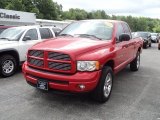 2004 Flame Red Dodge Ram 1500 SLT Quad Cab 4x4 #51080044