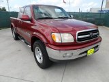 2000 Sunfire Red Pearl Toyota Tundra Limited Extended Cab #51134189