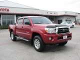 2005 Impulse Red Pearl Toyota Tacoma PreRunner Double Cab #5080448