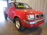 2000 Aztec Red Nissan Frontier SE V6 Extended Cab 4x4 #51134453