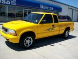 2003 Flame Yellow GMC Sonoma SLS Extended Cab 4x4 #51134476