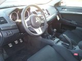 2011 Mitsubishi Lancer Evolution GSR Black Interior