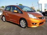 2009 Orange Revolution Metallic Honda Fit Sport #51189225