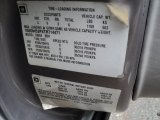 1996 Cadillac Fleetwood  Info Tag
