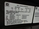 2000 Cadillac Seville SLS Info Tag