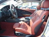 2007 BMW 6 Series 650i Coupe Chateau Red Interior