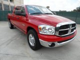 Flame Red Dodge Ram 1500 in 2008