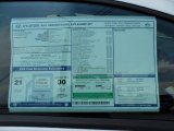 2011 Hyundai Genesis Coupe 2.0T R Spec Window Sticker