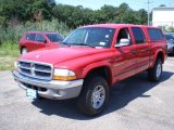 2002 Flame Red Dodge Dakota SLT Quad Cab 4x4 #51287641
