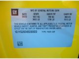2009 Chevrolet Corvette Z06 GT1 Championship Edition Info Tag