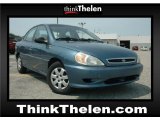 2001 Steel Blue Metallic Kia Rio Sedan #51289364