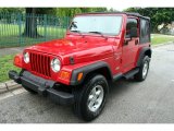 2001 Flame Red Jeep Wrangler Sport 4x4 #51425234