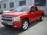 2009 Victory Red Chevrolet Silverado 1500 LT Extended Cab 4x4 #51479035