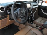 2011 Jeep Wrangler Unlimited Rubicon 4x4 Black/Dark Saddle Interior