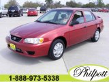 2002 Impulse Red Toyota Corolla CE #5133972