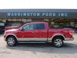 2010 Red Candy Metallic Ford F150 Lariat SuperCrew 4x4 #51542134