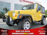2005 Solar Yellow Jeep Wrangler X 4x4 #51542079