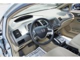 2007 Honda Civic Hybrid Sedan Ivory Interior