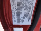 1999 Taurus Color Code for Toreador Red Metallic - Color Code: FL