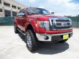 2010 Red Candy Metallic Ford F150 Lariat SuperCrew 4x4 #51576094
