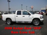 2008 Bright White Dodge Ram 1500 Laramie Quad Cab 4x4 #51576426