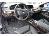 2008 BMW 7 Series 750i Sedan Black Interior