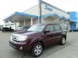 2011 Dark Cherry Pearl Honda Pilot EX-L 4WD #51614090