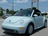 2004 Aquarius Blue Volkswagen New Beetle GLS Convertible #441989