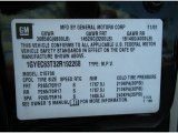 2002 Cadillac Escalade  Info Tag